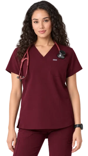 Women's Addison Oversized Tunic Scrub Top