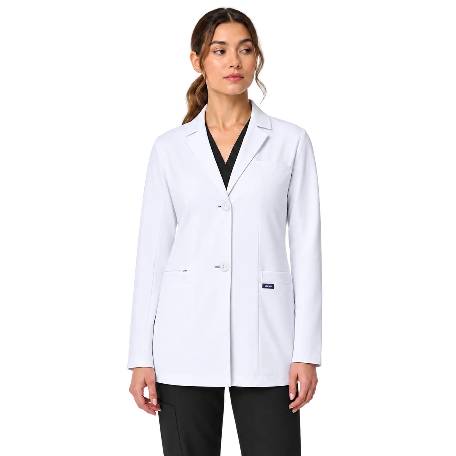 Women Bellevue Short Slim Lab Coat