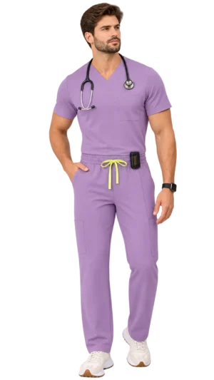 Men Vernon Straight-Leg Scrub Pants